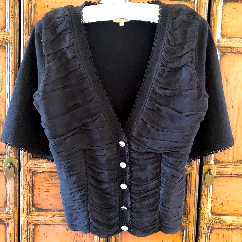 80% Wool & 100% Silk Karen Millen Cardigan